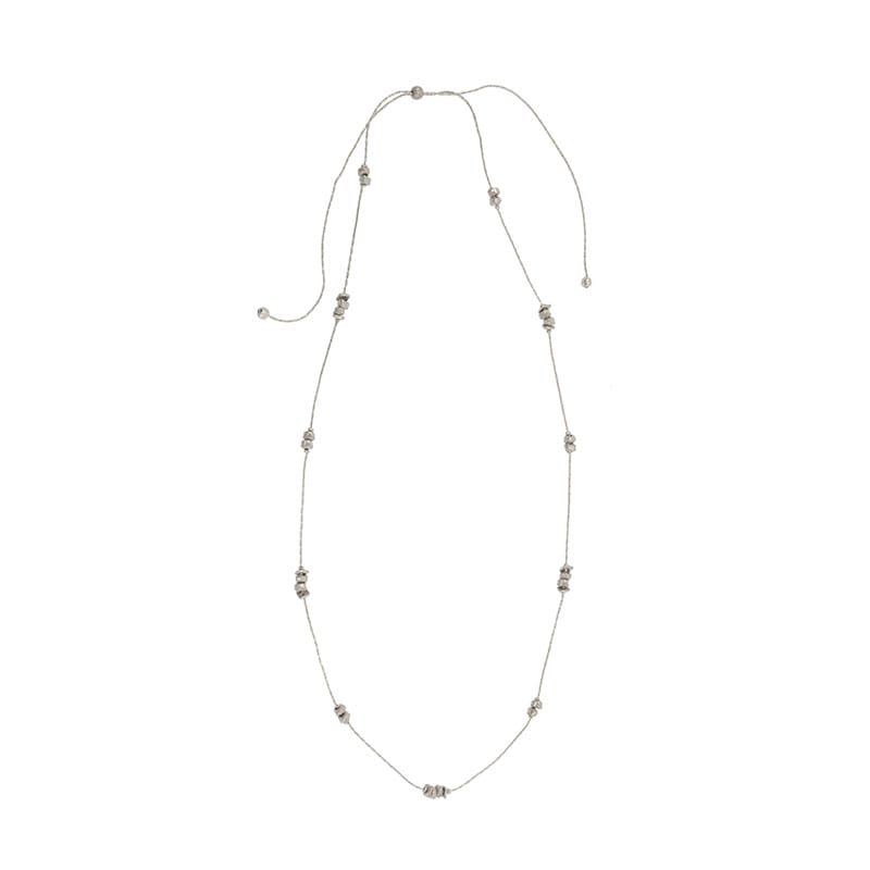 Joy Susan Necklaces Spaced Chiseled Bead Adjustable Necklace - Multiple Colors Spaced Chiseled Bead Adjustable Necklace - Multiple Colors