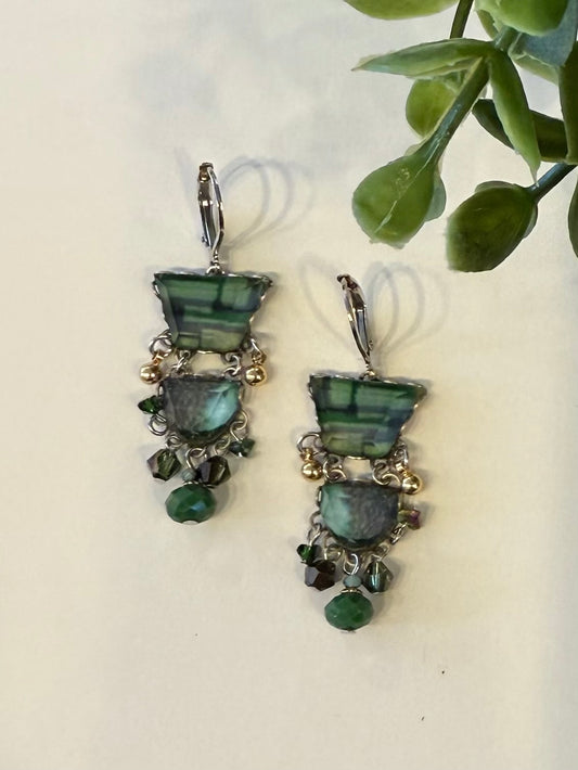 Ayala Bar Emerald Reflection Set Everelle Earrings