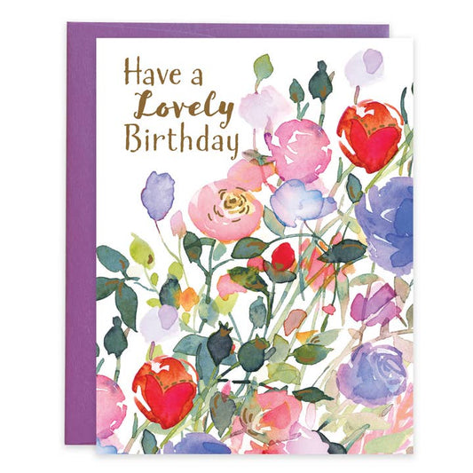 Gina B Designs Lovely Roses Birthday Card