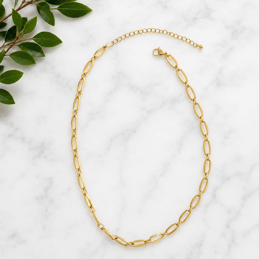 Joy Susan Necklaces Gate Link Chain Necklace - Multiple Metals Gate Link Chain Necklace - Multiple Metals