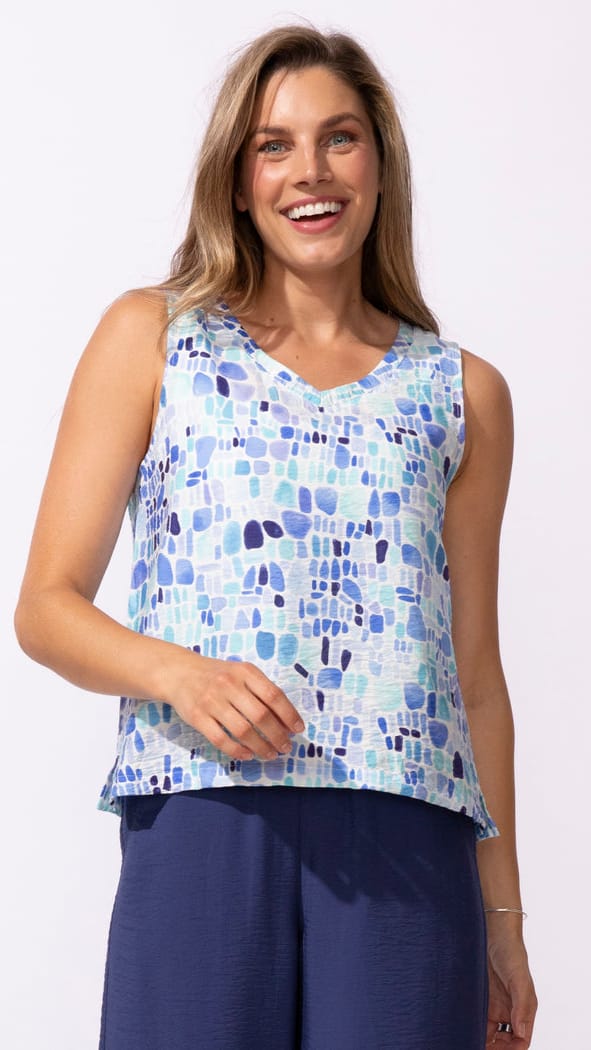 Escape by Habitat Tanks Escape Regatta Rayon Seaglass Resort Tank - Multiple Colors Escape Regatta Rayon Seaglass Resort Tank - Multiple Colors