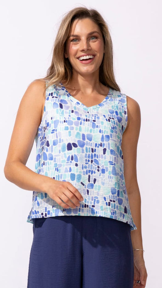 Escape by Habitat Tanks Escape Regatta Rayon Seaglass Resort Tank - Multiple Colors Escape Regatta Rayon Seaglass Resort Tank - Multiple Colors