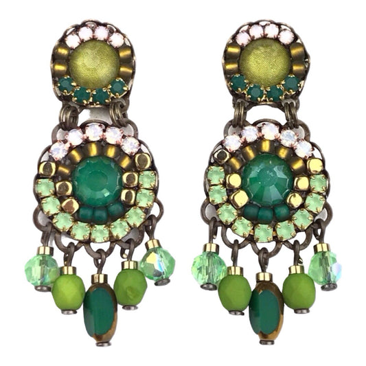 Melizi Jewelry Trebol Crystal Earrings