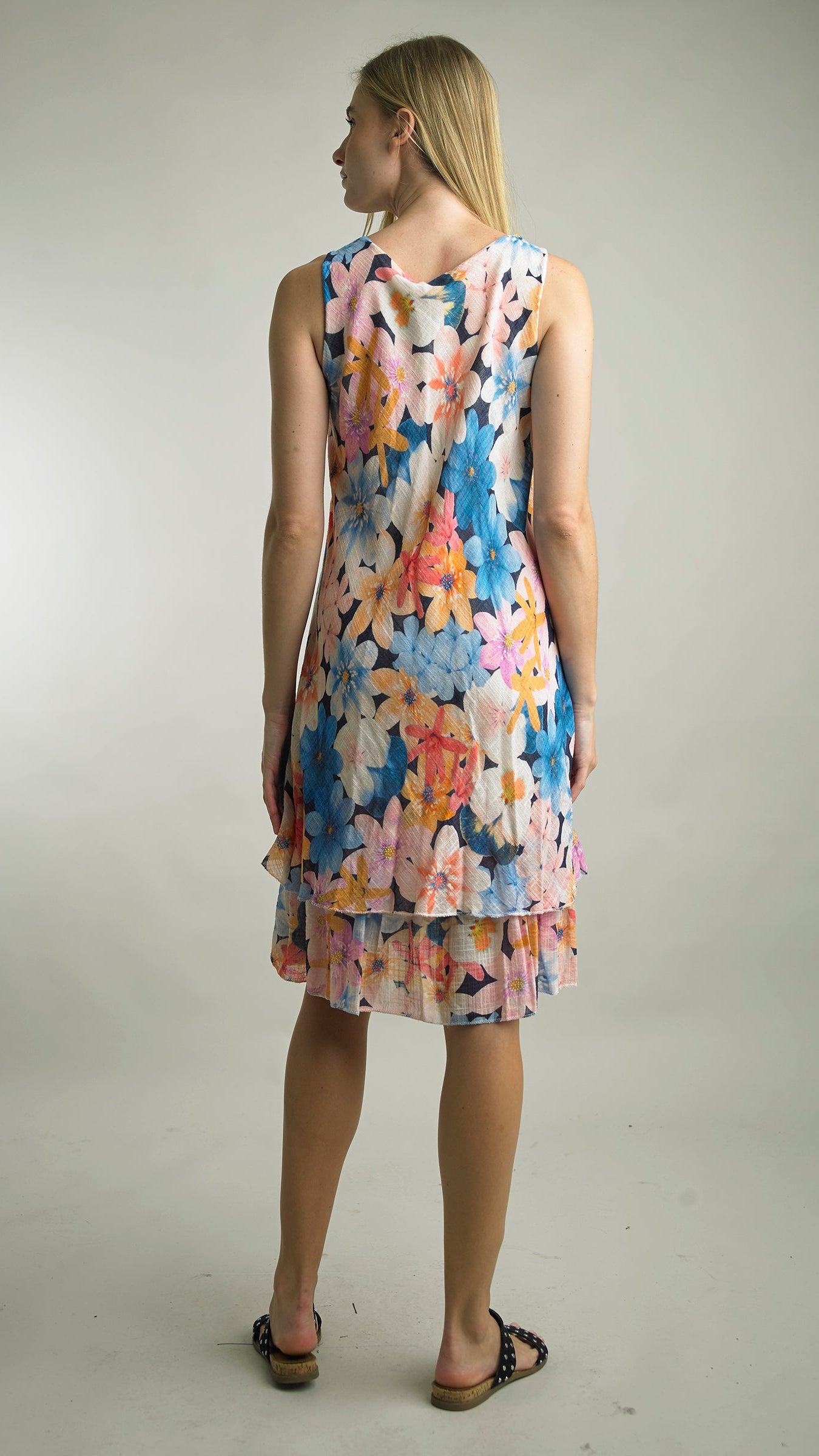 Tempo Paris Double Layer Bias Cut Dress