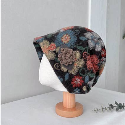 Comfortarians Floral Cloche Bungee Hat - Multiple Colors