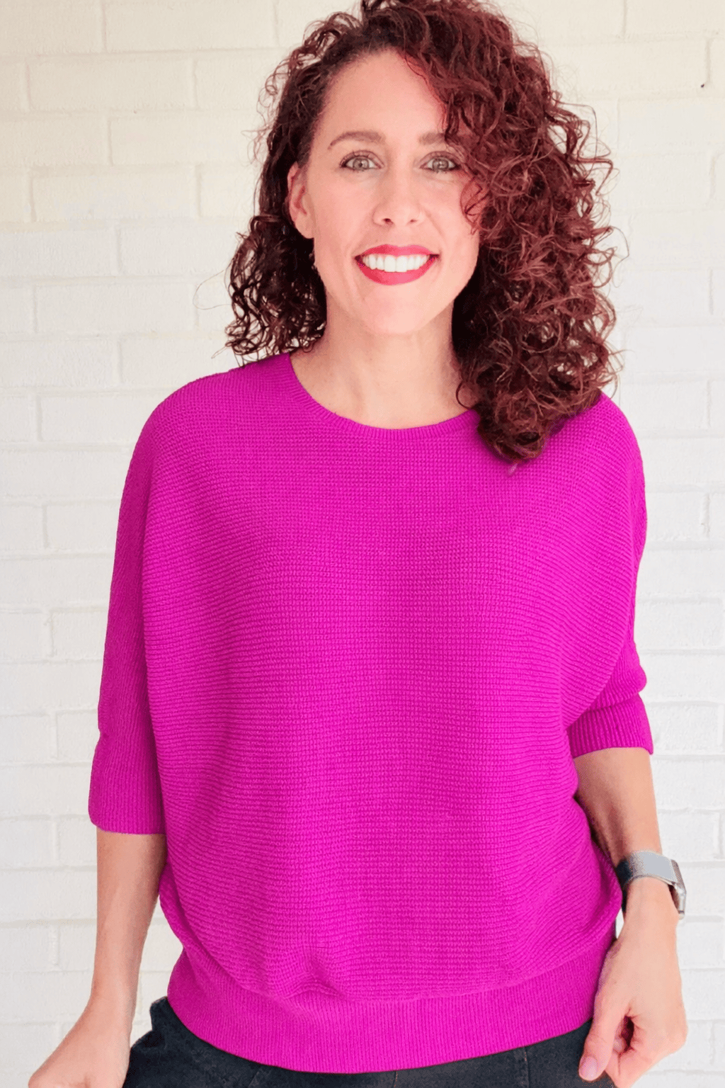 Vanite Tops Vanite Textured Pullover Top - Multiple Colors 64242142 Vanite Textured Pullover Top - Multiple Colors