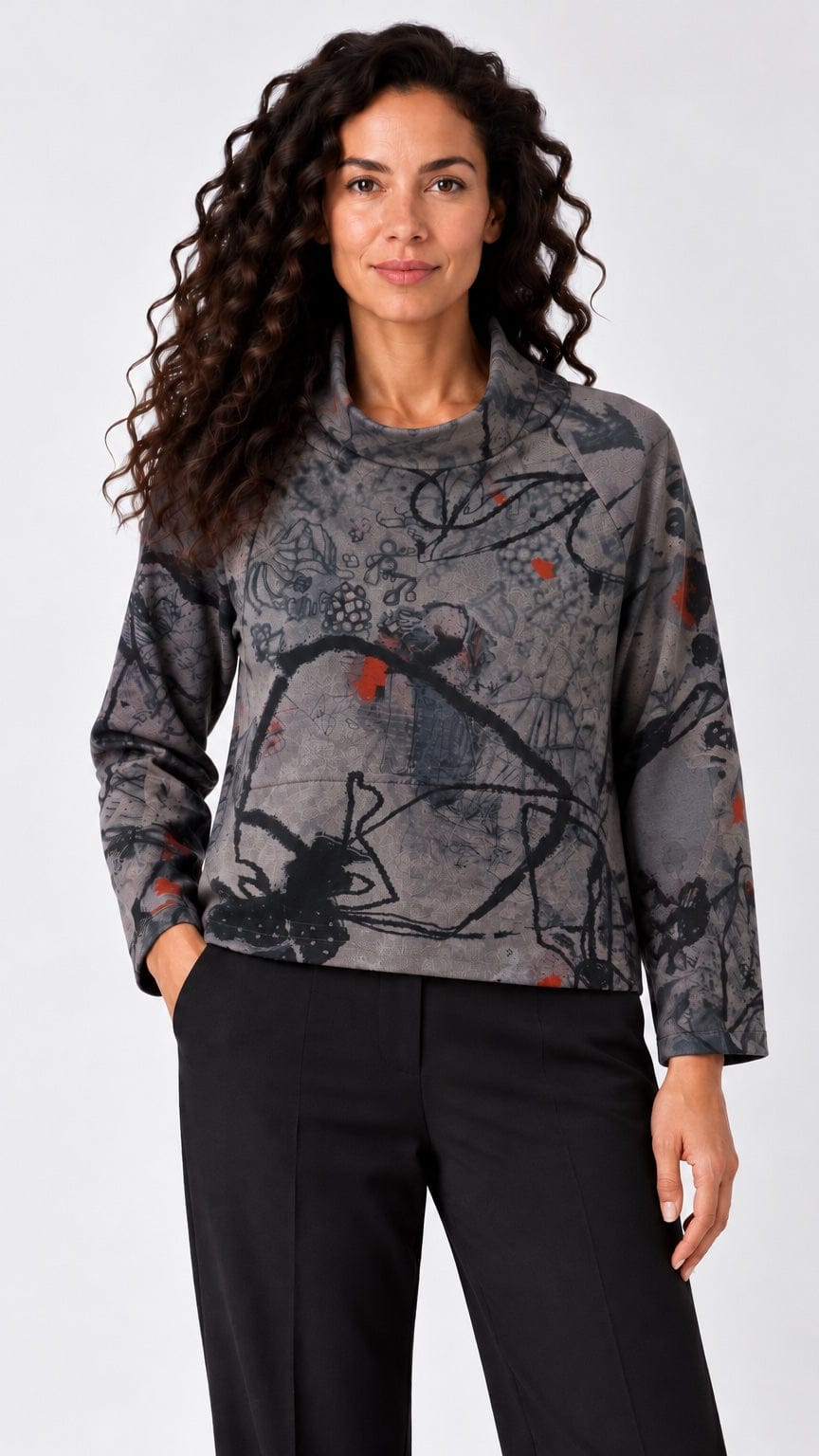 3 Potato Tops 3 Potato Mock Neck Fleece Lined Top - Multiple Colors 3 Potato Mock Neck Fleece Lined Top - Multiple Colors