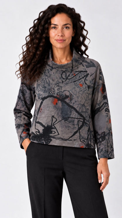 3 Potato Tops 3 Potato Mock Neck Fleece Lined Top - Multiple Colors 3 Potato Mock Neck Fleece Lined Top - Multiple Colors