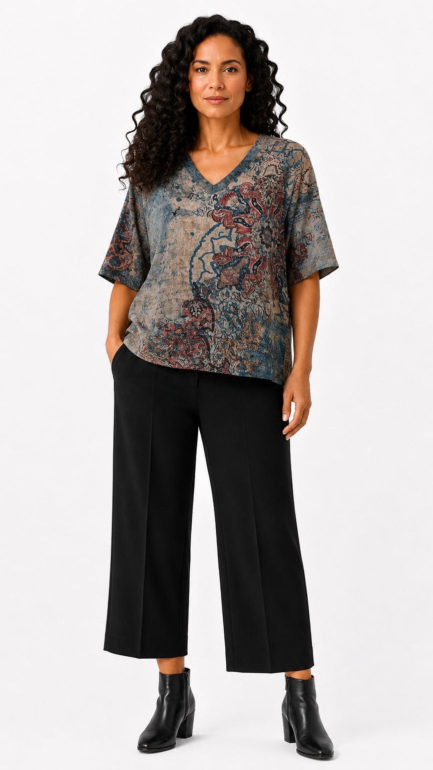 3 Potato Tops 3 Potato V-Neck Top - Multiple Prints 33093086 3 Potato V-Neck Top - Multiple Prints