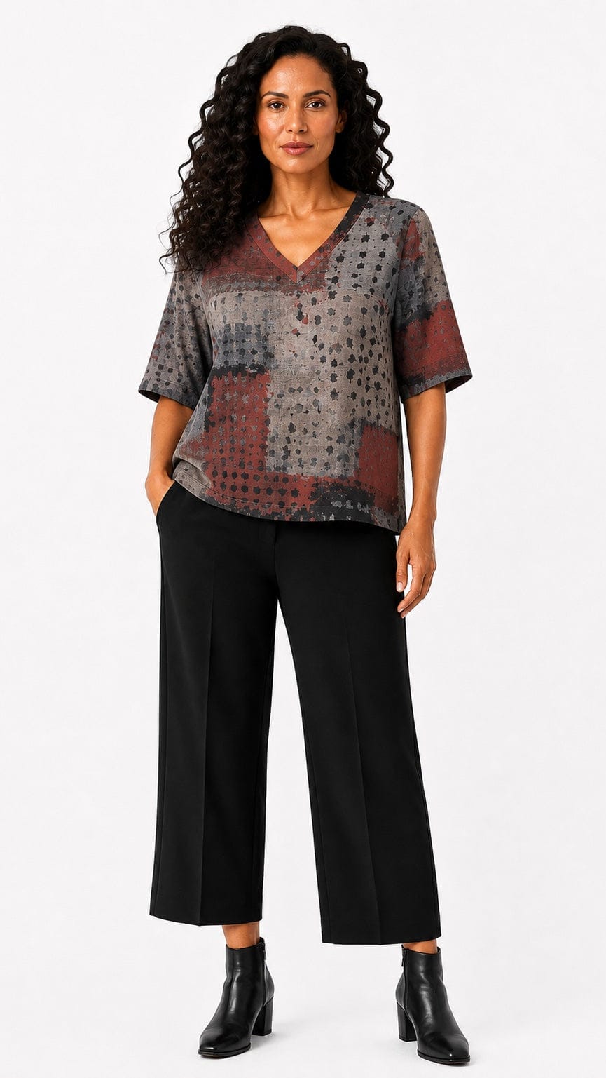 3 Potato Tops 3 Potato V-Neck Top - Multiple Prints 33060318 3 Potato V-Neck Top - Multiple Prints