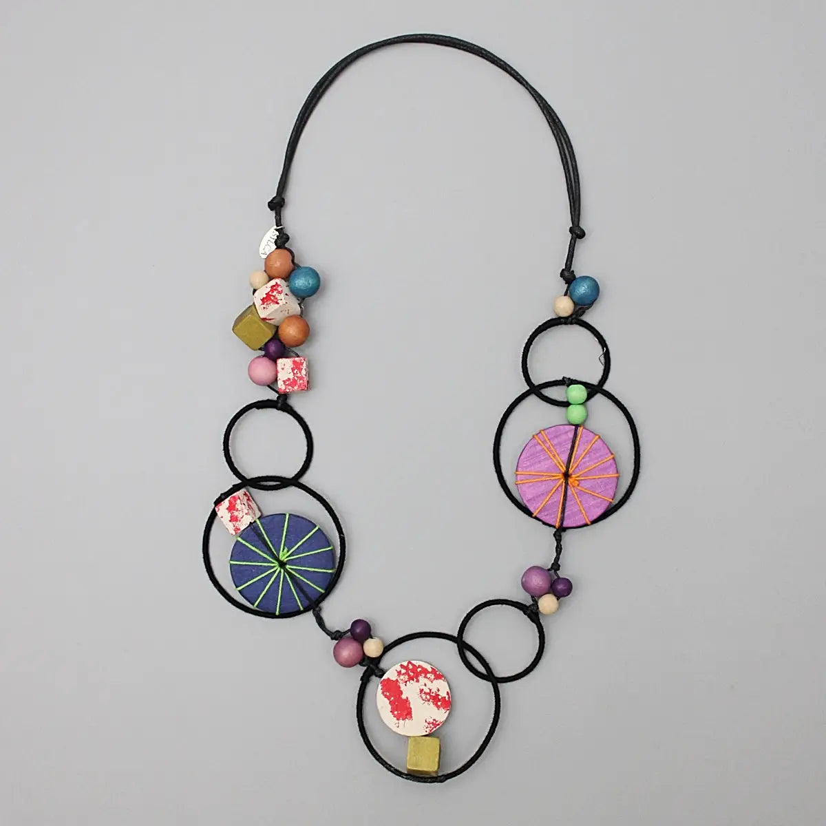 Sylca Hayden Disk Necklace - Multiple Colors