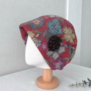 Comfortarians Floral Cloche Bungee Hat - Multiple Colors