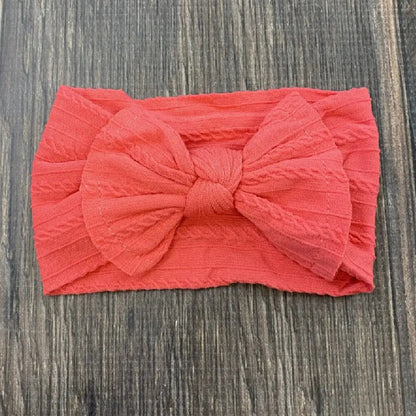 Cable Knit Bow Headband - Multiple Colors