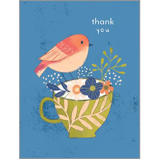 Gina B Designs Bird In Cup Card