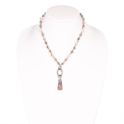 Pica in Bamboo Agate Necklace