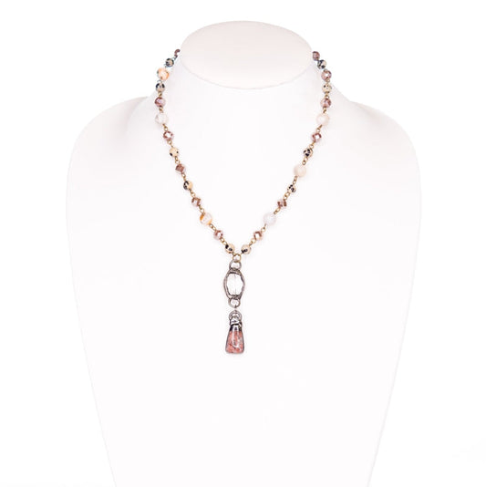 Pica in Bamboo Agate Necklace