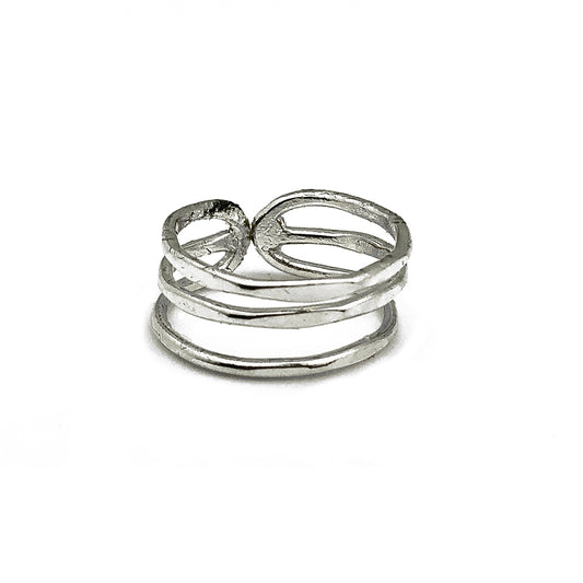 Anju Jewelry Silver Textured Ring