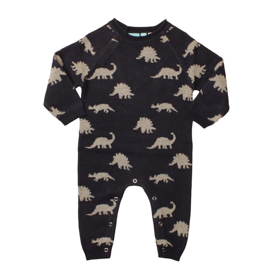 Bear Camp Dino Sweater Romper