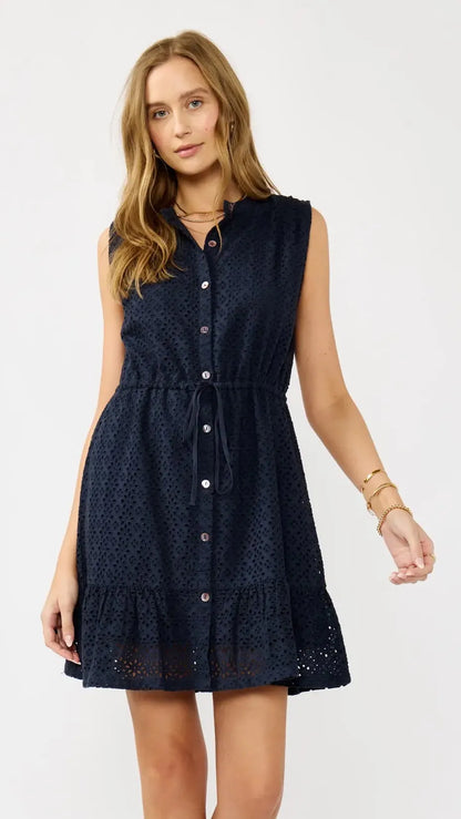 Lovestitch Dresses Floral Eyelet Dress Floral Eyelet Dress