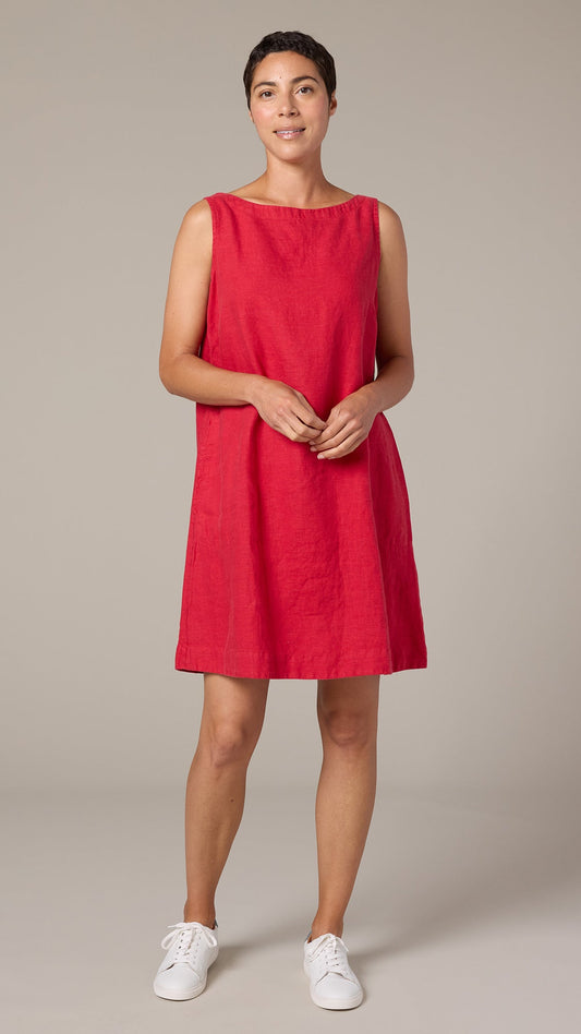 Cut Loose Linen Modern Shift Dress