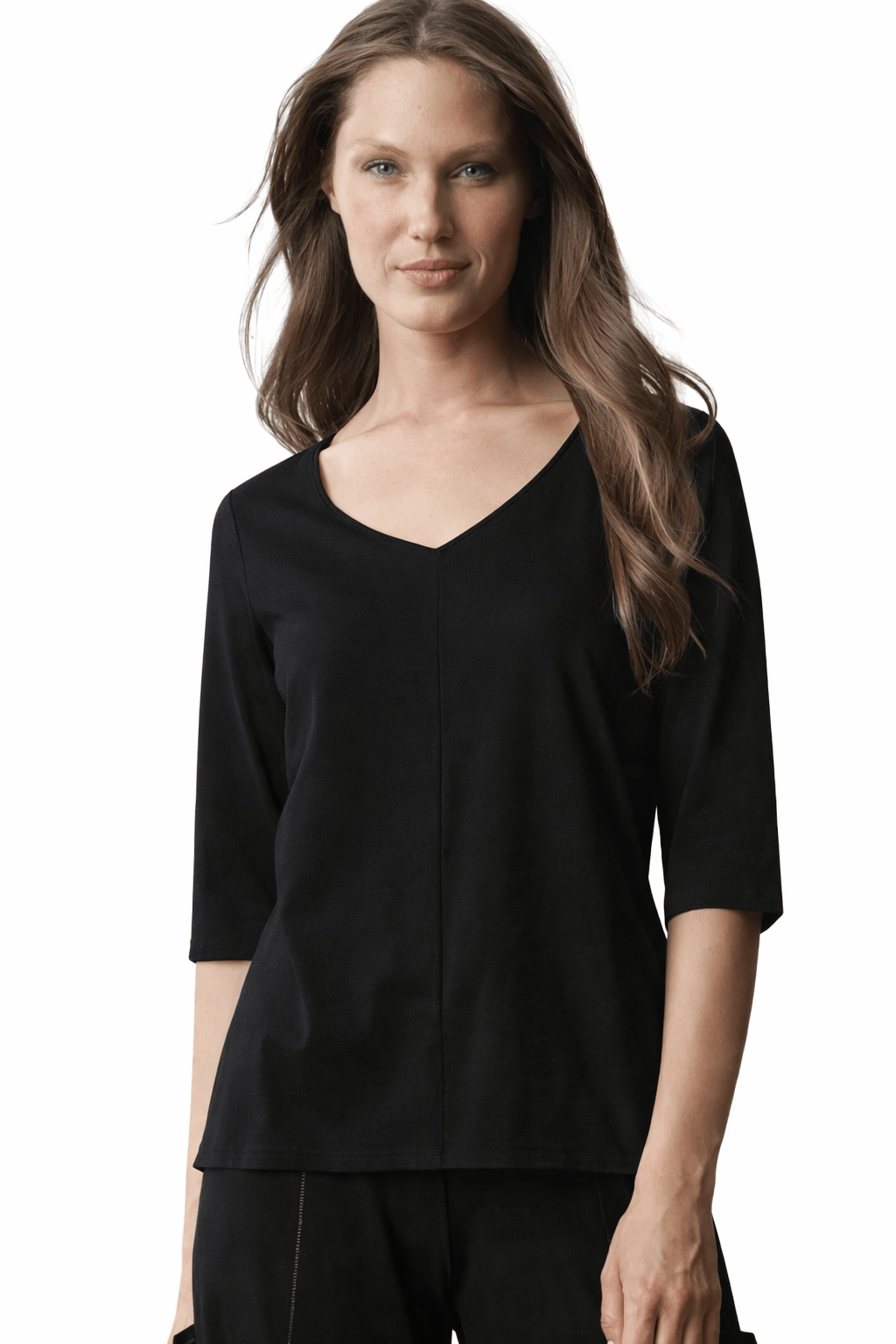 Olivia by Habitat Tees Olivia by Habitat Essential Knit Elbow Sleeve Tee - Multiple Colors 82077662 Olivia by Habitat Essential Knit Elbow Sleeve Tee - Multiple Colors
