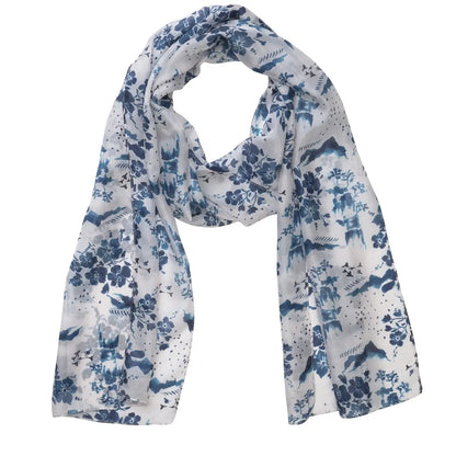 Quintessential Scarves Quintessential Kyoto Cream Silk Scarf Quintessential Kyoto Cream Silk Scarf