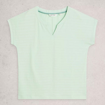 White Stuff Tees Nelly Notched Textured T-Shirt Nelly Notched Textured T-Shirt