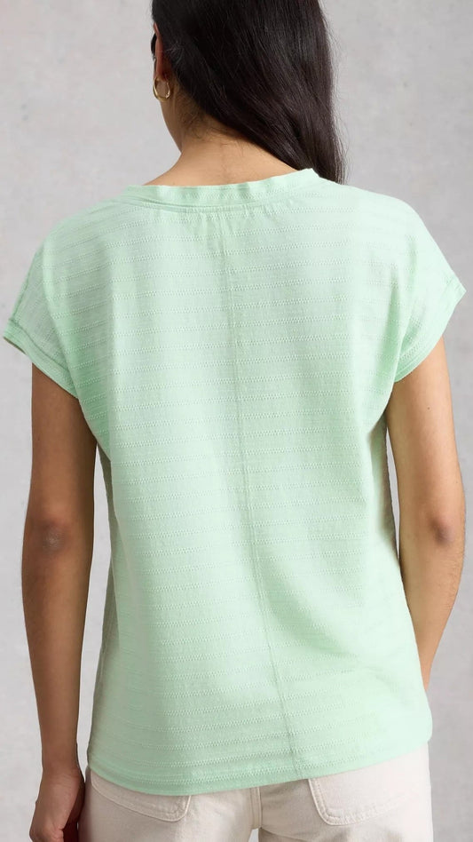 White Stuff Tees Nelly Notched Textured T-Shirt Nelly Notched Textured T-Shirt