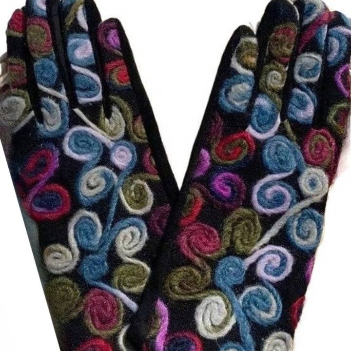 Retro Color Block Glove - Multiple Colors