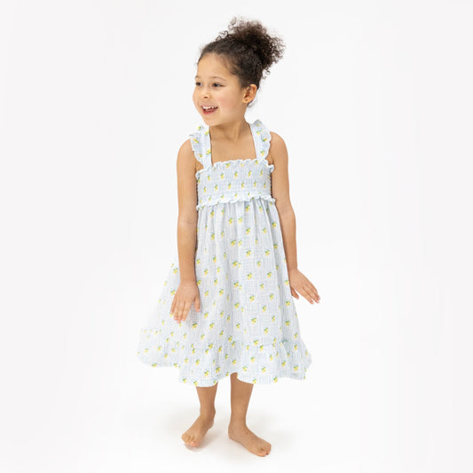 Angel Dear Children's Clothing Angel Dear Smocked Ruffle Sundress with Bloomers Angel Dear Smocked Ruffle Sundress with Bloomers
