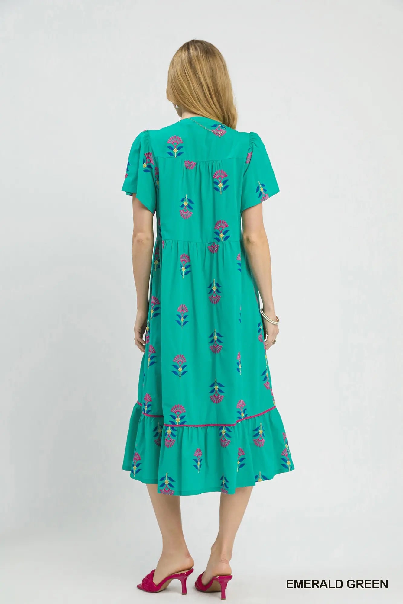 Umgee Dresses Umgee Embroidered Midi Dress - Multiple Colors Umgee Embroidered Midi Dress - Multiple Colors