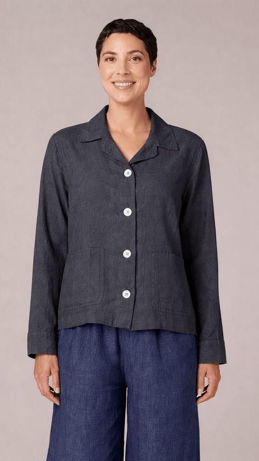Cut Loose Jackets Cut Loose Linen Crop Jacket 19139294 Cut Loose Linen Crop Jacket
