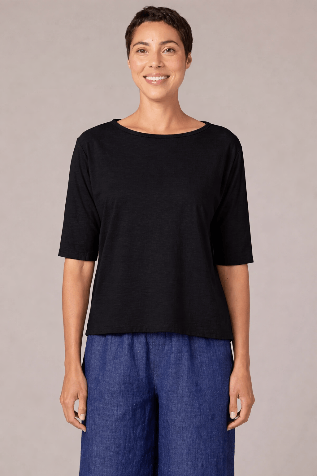 Cut Loose Tees Cut Loose Cotton/Linen Elbow Sleeve Top - Multiple Colors 39287006 Cut Loose Cotton/Linen Elbow Sleeve Top - Multiple Colors