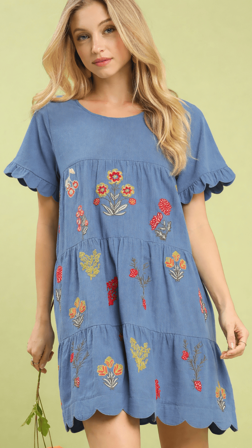 Umgee Dresses Umgee Embroidered Tiered Dress 94436318 Umgee Embroidered Tiered Dress