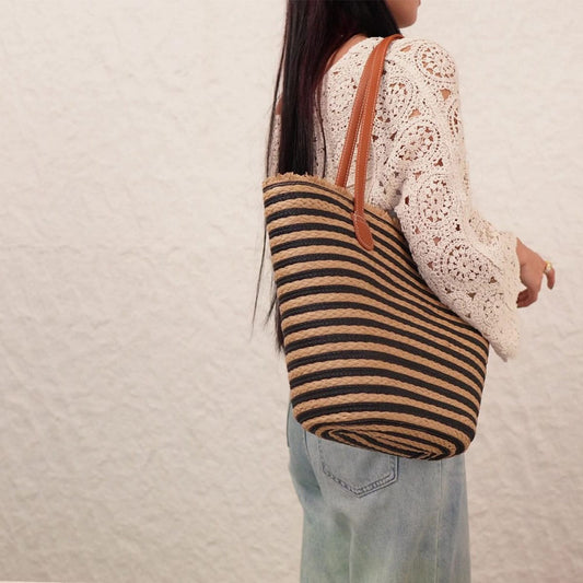 ACCITY Bags Casual Large Capacity Straw Tote Casual Large Capacity Straw Tote