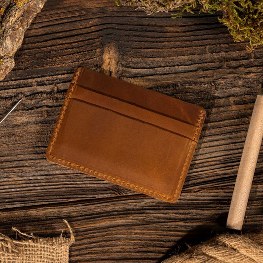 American Leather Goods Card Holder Wallet - Multiple Colors
