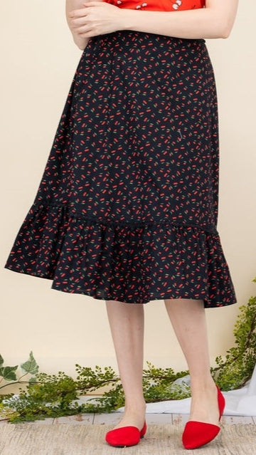 Tulip.B Long Ruffle Skirt