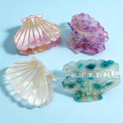ACCITY Hair Clip Small Shell Hair Claw - Multiple Colors Small Shell Hair Claw - Multiple Colors