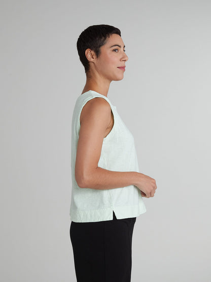 Cut Loose Tanks Cut Loose Cotton/Linen Wide Facing Shell - Multiple Colors Cut Loose Cotton/Linen Wide Facing Shell - Multiple Colors