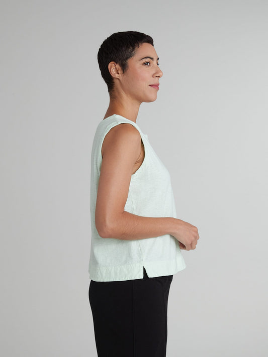 Cut Loose Tanks Cut Loose Cotton/Linen Wide Facing Shell - Multiple Colors Cut Loose Cotton/Linen Wide Facing Shell - Multiple Colors