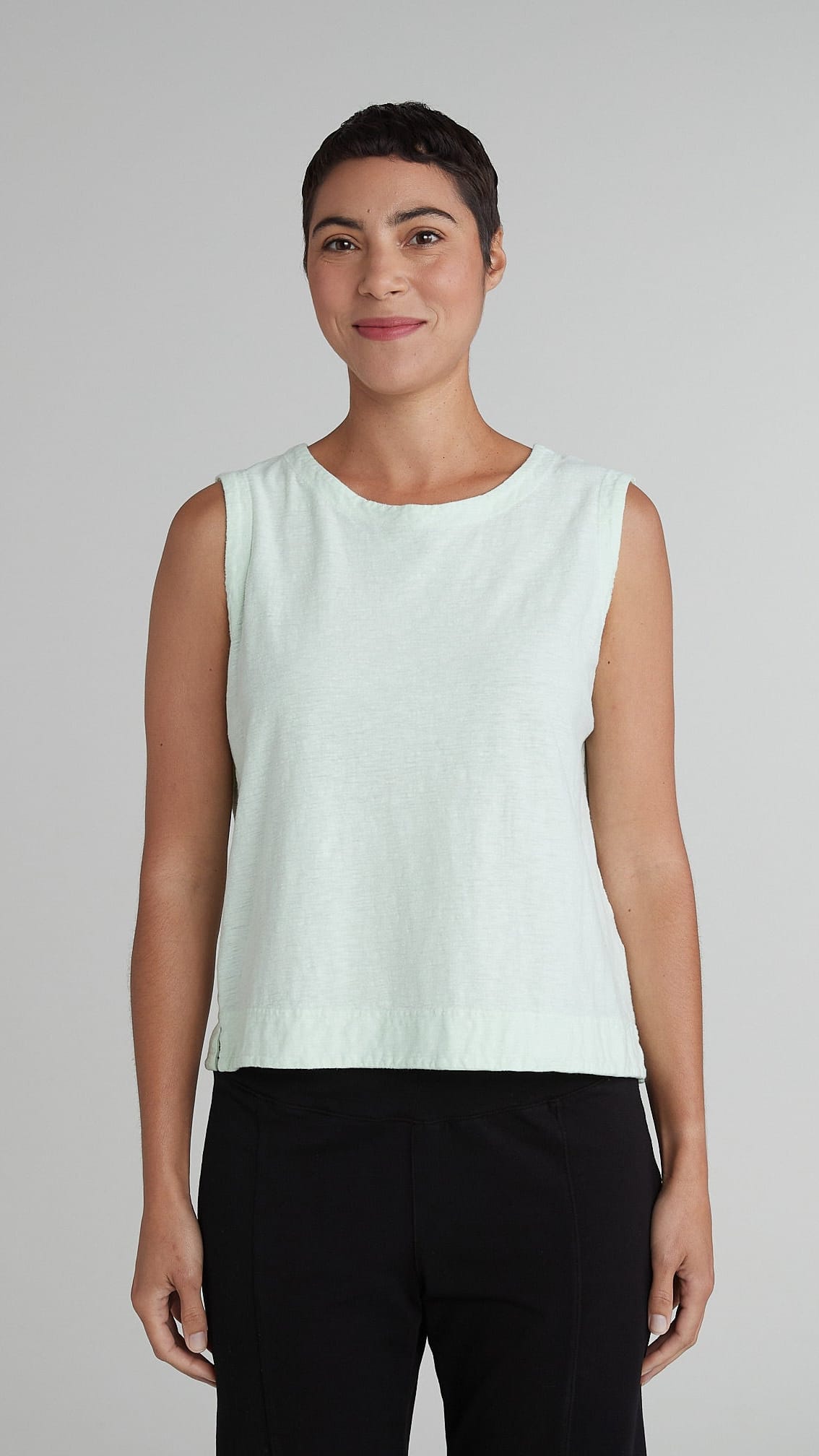 Cut Loose Tanks Cut Loose Cotton/Linen Wide Facing Shell - Multiple Colors 40168414 Cut Loose Cotton/Linen Wide Facing Shell - Multiple Colors