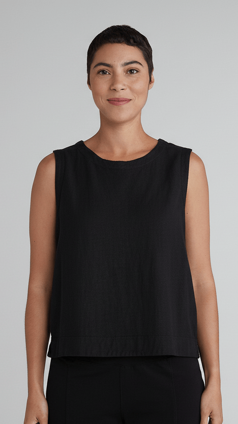 Cut Loose Tanks Cut Loose Cotton/Linen Wide Facing Shell - Multiple Colors 40135646 Cut Loose Cotton/Linen Wide Facing Shell - Multiple Colors