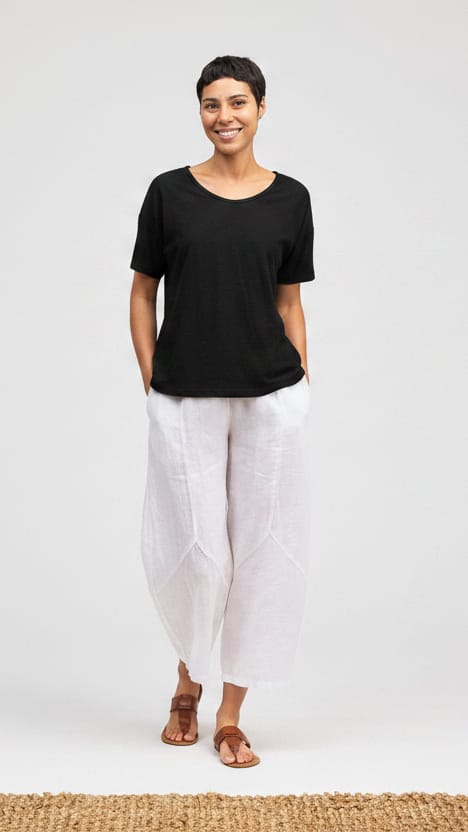 Cut Loose Tees Cut Loose Cotton/Linen Short Sleeve V-Neck Tee - Multiple Colors 78845150 Cut Loose Cotton/Linen Short Sleeve V-Neck Tee - Multiple Colors