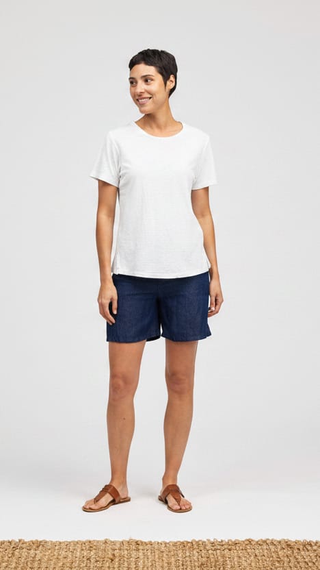 Cut Loose Tees Cut Loose Cotton/Linen Short Sleeve Crop Top - Multiple Colors 75699422 Cut Loose Cotton/Linen Short Sleeve Crop Top - Multiple Colors