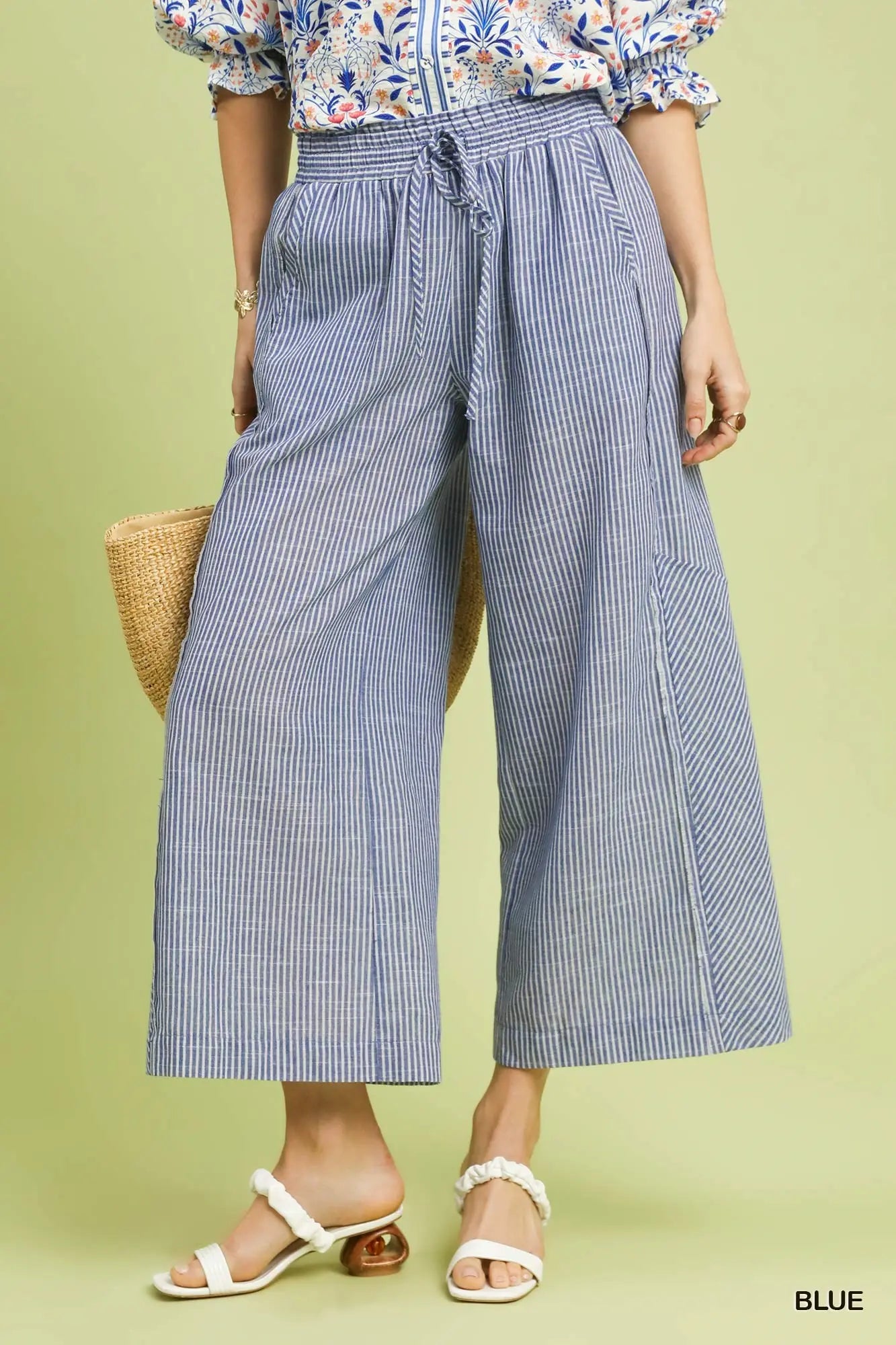 Umgee Pants Umgee Stripe Wide Leg Pants - Multiple Colors 16013534 Umgee Stripe Wide Leg Pants - Multiple Colors