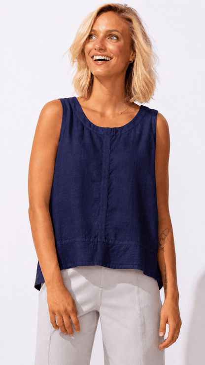 Escape by Habitat Tanks Escape Lake Washed Linen Getaway Tank - Multiple Colors Escape Lake Washed Linen Getaway Tank - Multiple Colors