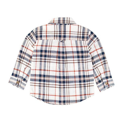 RuffleButts Homegrown Harvest Plaid Button Down Shirt