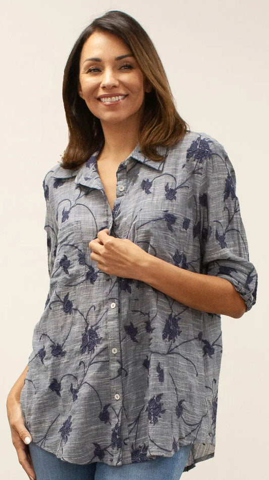Caite & Kyla Embroidered Sierra Shirt