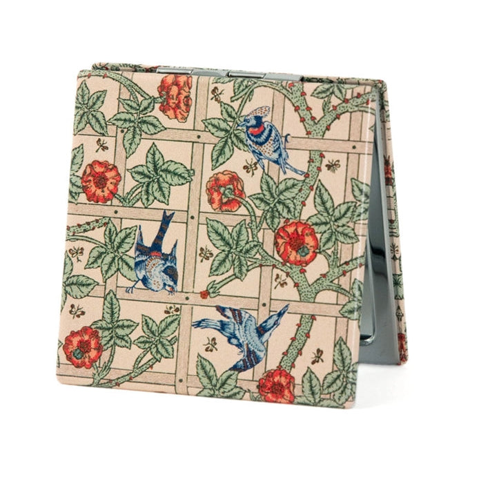 Value Arts William Morris Birds and Flowers Compact Mirror