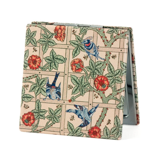 Value Arts William Morris Birds and Flowers Compact Mirror